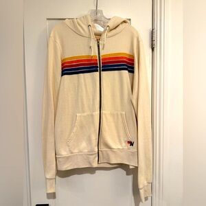 Aviator Nation 5 Stripe Zip Hoodie